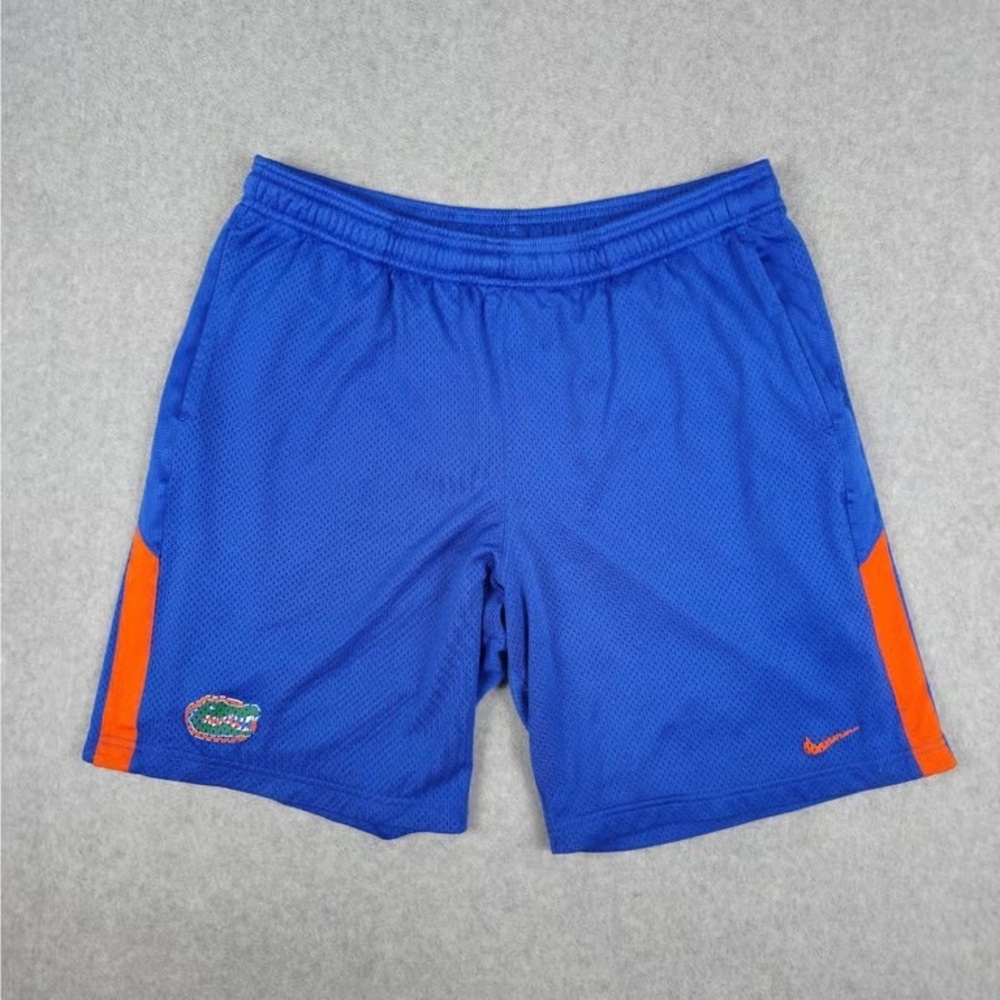 Nike Men's Athletic Shorts in Blue and Orange